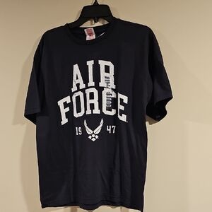 Air Force Graphic Tee in Navy Blue